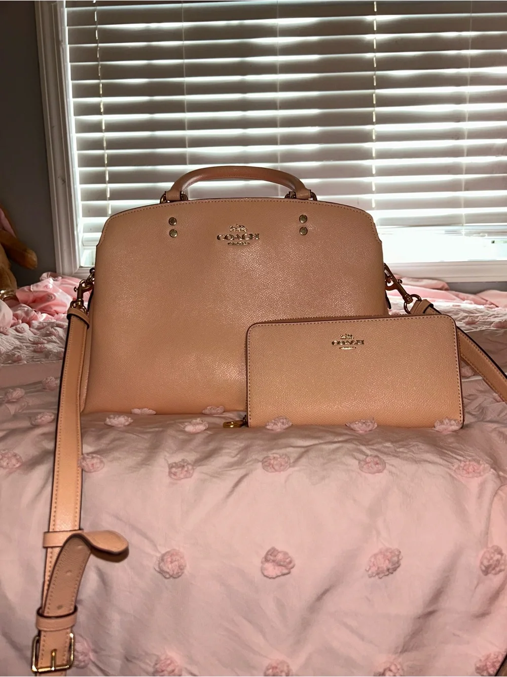 Coach pebble leather